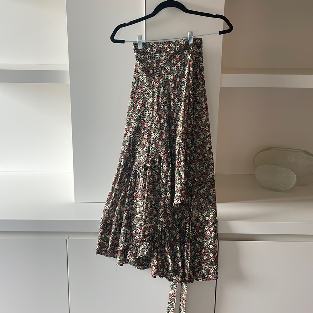 The Reformation wrap Skirt